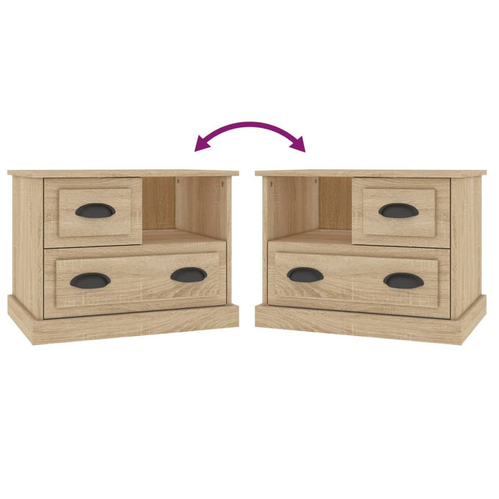 sengebord 60x39x45 cm sonoma-eg