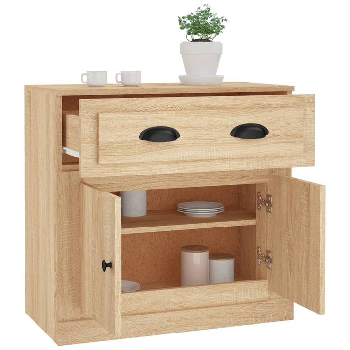 skænk 70x35,5x67,5 cm konstrueret træ sonoma-eg