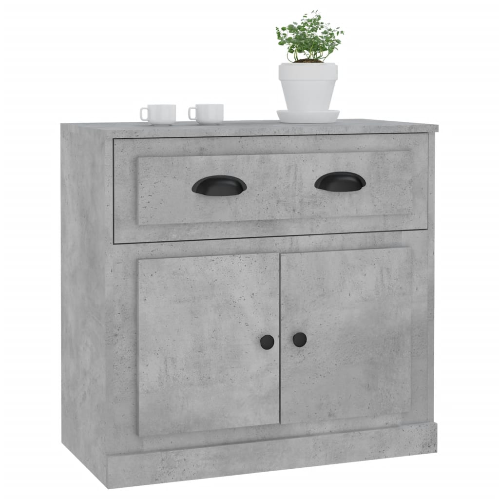 skænk 70x35,5x67,5 cm konstrueret træ betongrå