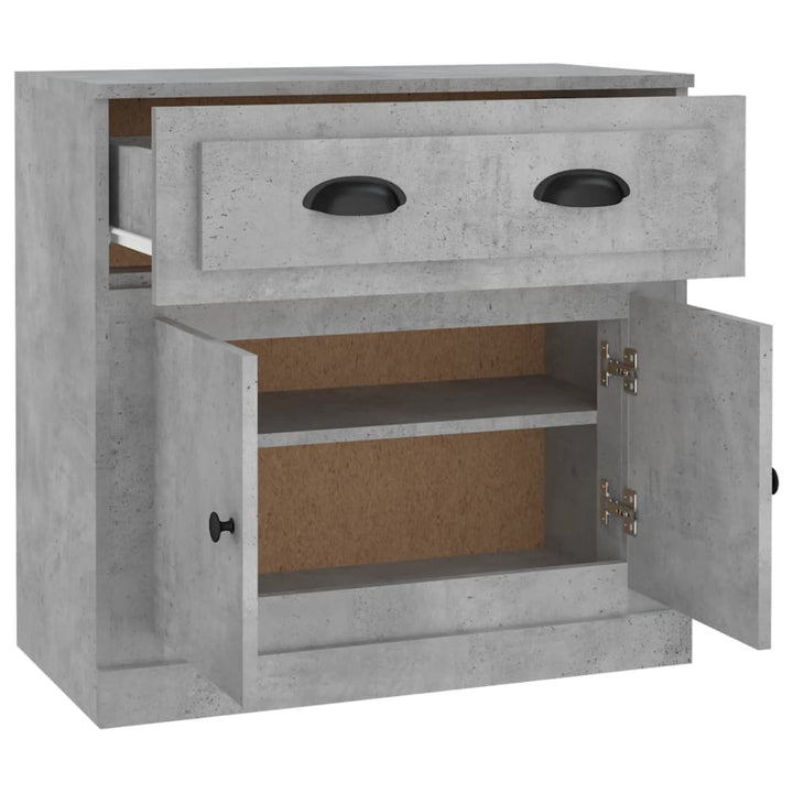skænk 70x35,5x67,5 cm konstrueret træ betongrå