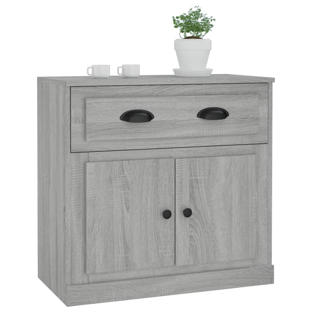 skænk 70x35,5x67,5 cm konstrueret træ grå sonoma-eg