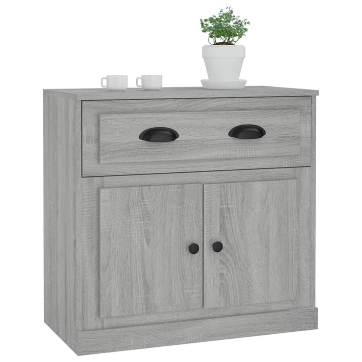 skænk 70x35,5x67,5 cm konstrueret træ grå sonoma-eg