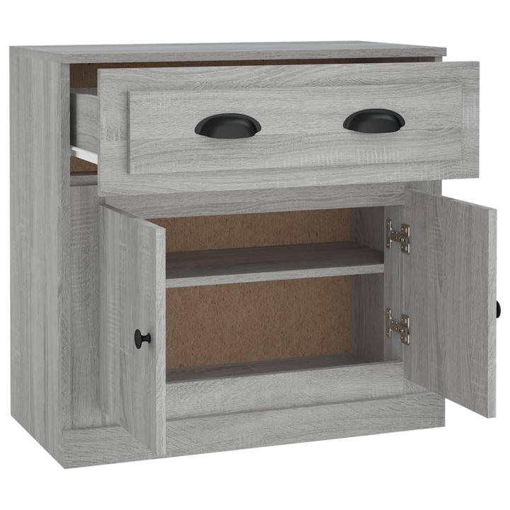 skænk 70x35,5x67,5 cm konstrueret træ grå sonoma-eg