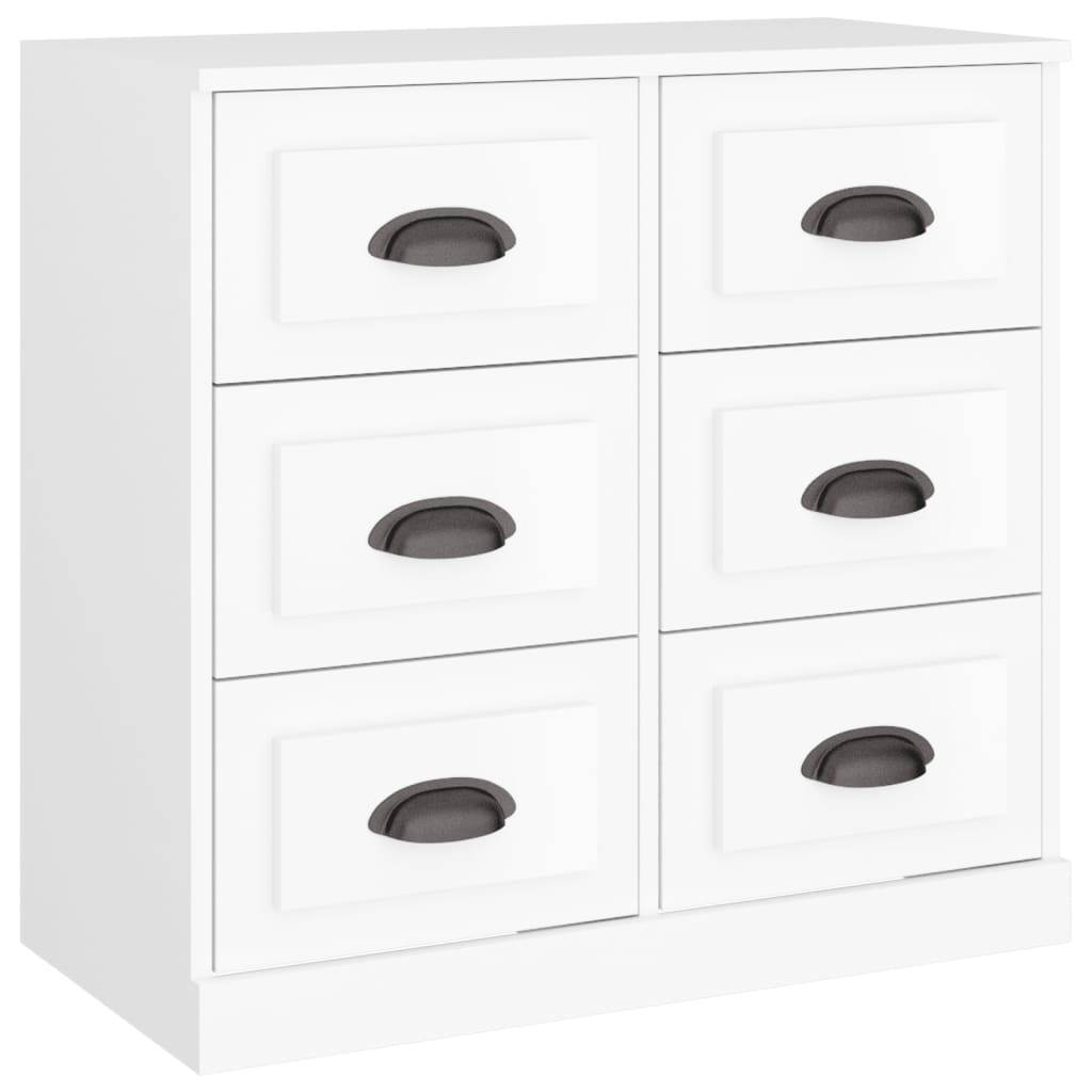 skænk 70x35,5x67,5 cm konstrueret træ hvid