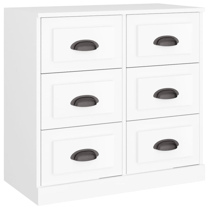 skænk 70x35,5x67,5 cm konstrueret træ hvid