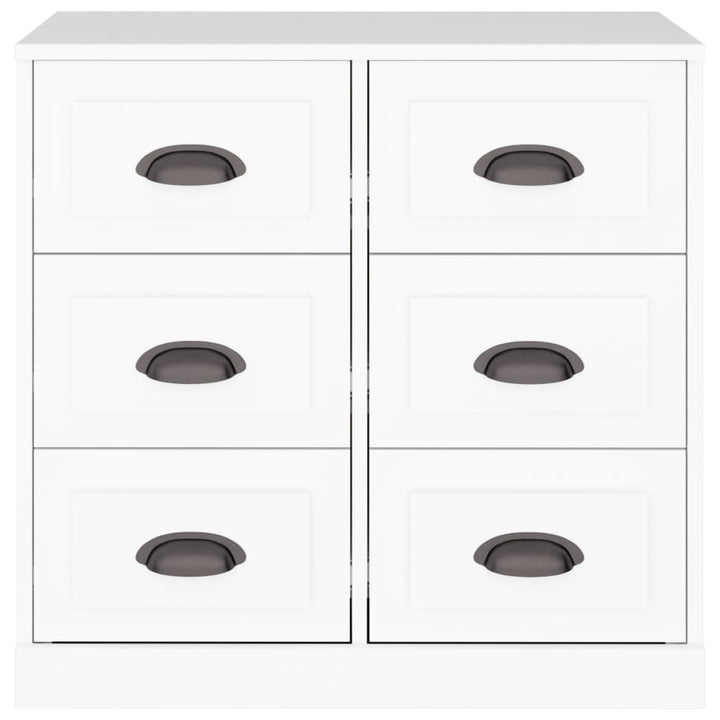 skænk 70x35,5x67,5 cm konstrueret træ hvid