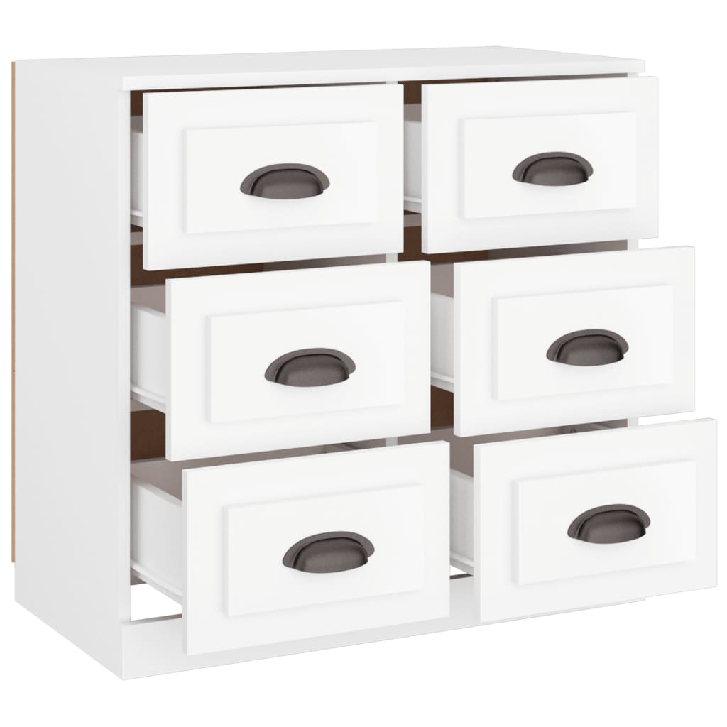 skænk 70x35,5x67,5 cm konstrueret træ hvid