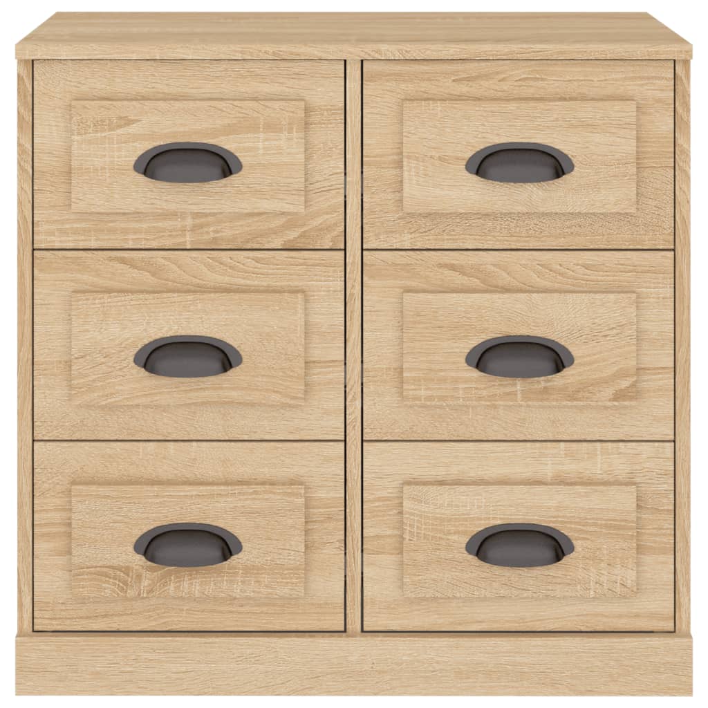skænk 70x35,5x67,5 cm konstrueret træ sonoma-eg