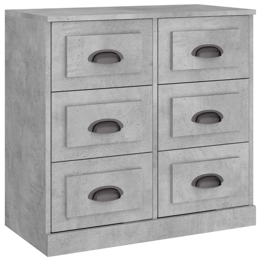 skænk 70x35,5x67,5 cm konstrueret træ betongrå