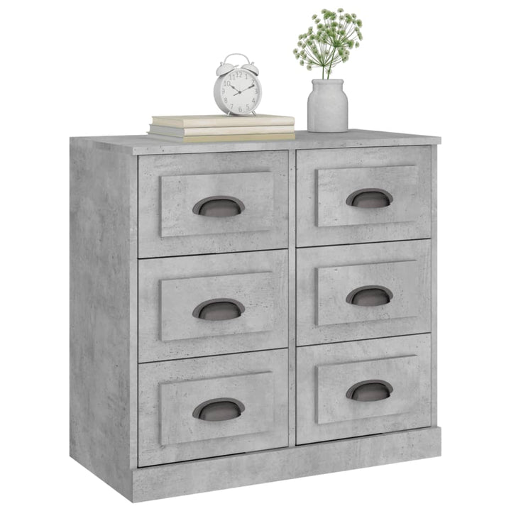 skænk 70x35,5x67,5 cm konstrueret træ betongrå