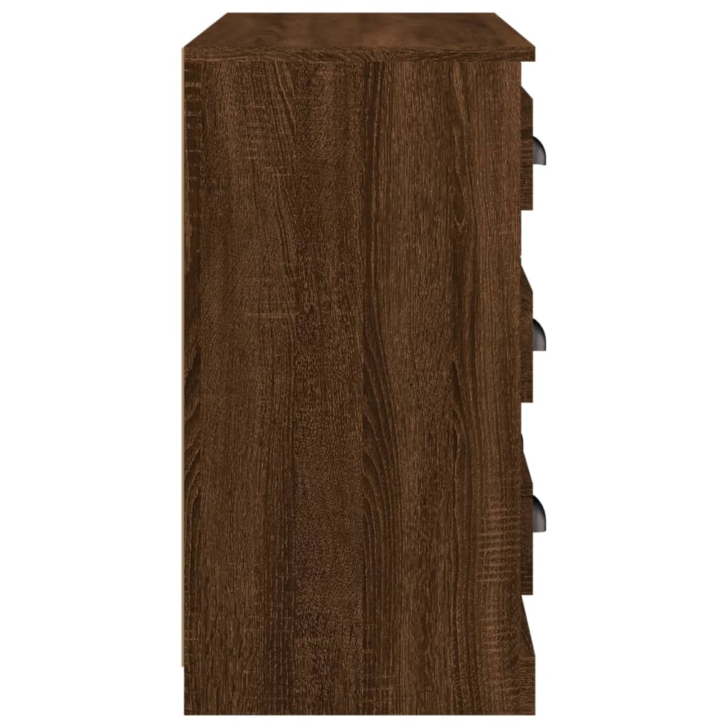 skænk 70x35,5x67,5 cm konstrueret træ brun egetræsfarve