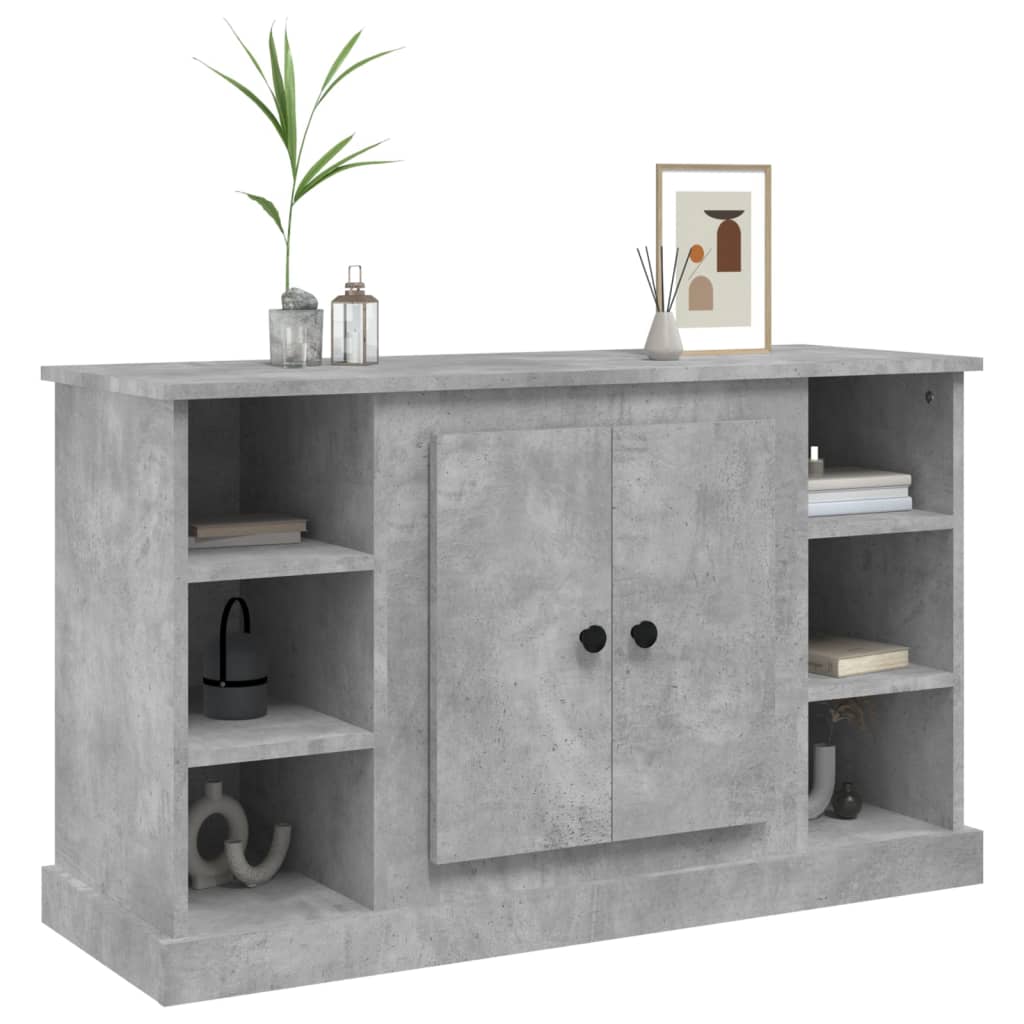 skænk 100x35,5x60 cm konstrueret træ betongrå