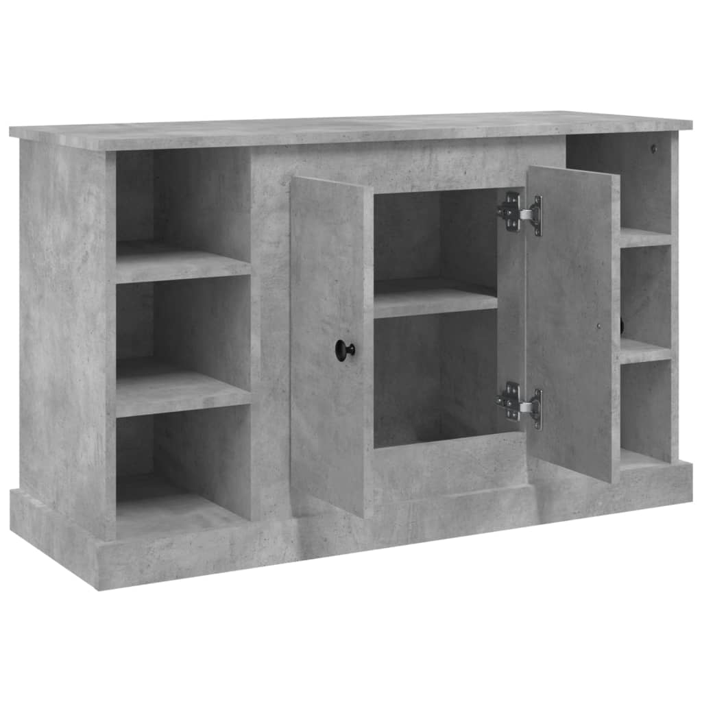 skænk 100x35,5x60 cm konstrueret træ betongrå