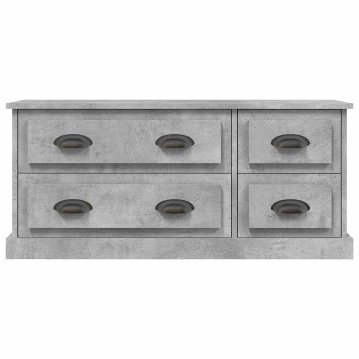 tv-bord 100x35,5x45 cm konstrueret træ betongrå
