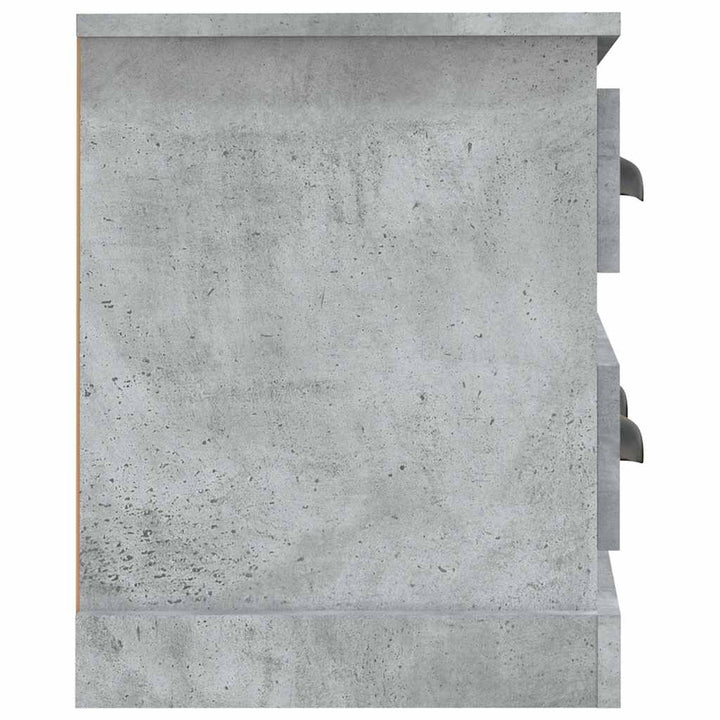 tv-bord 100x35,5x45 cm konstrueret træ betongrå
