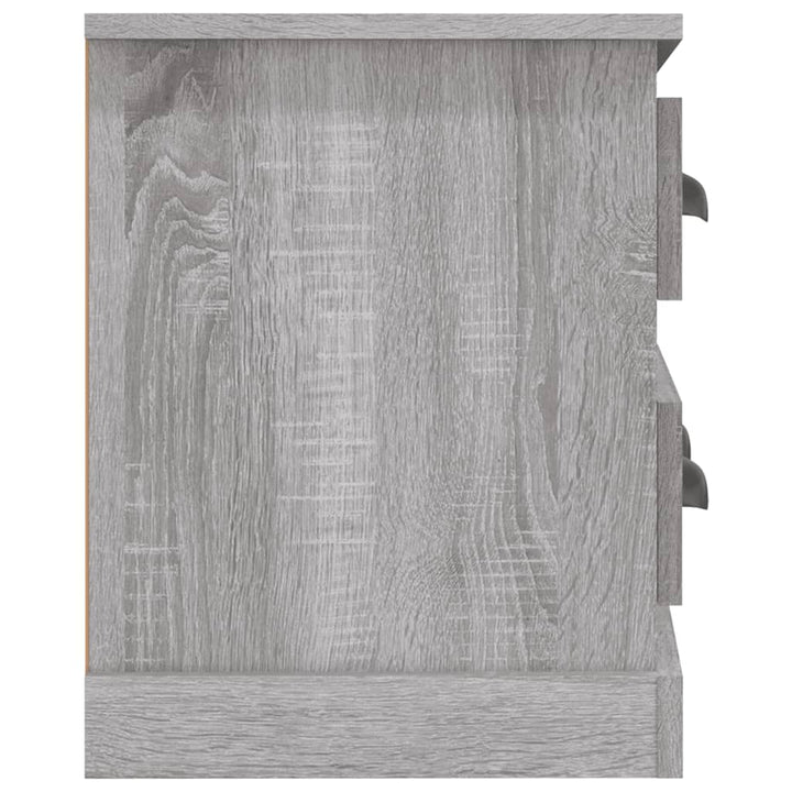 tv-bord 100x35,5x45 cm konstrueret træ grå sonoma-eg