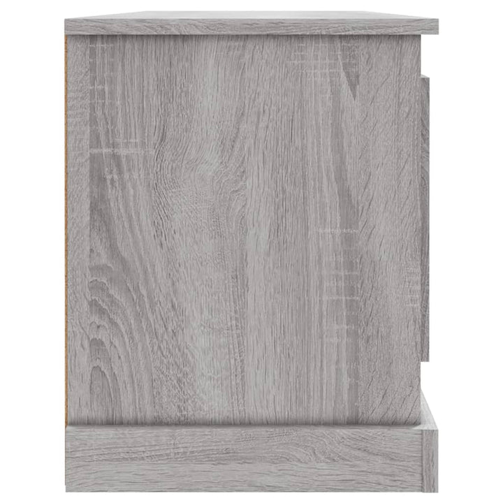 tv-bord 100x35,5x45 cm konstrueret træ grå sonoma-eg