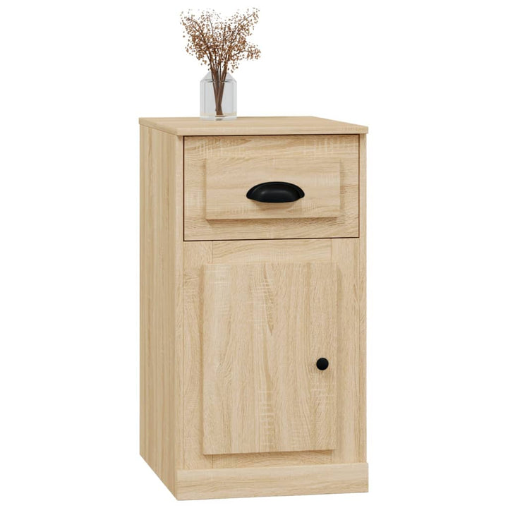 skuffeskab 40x50x75 cm konstrueret træ sonoma-eg