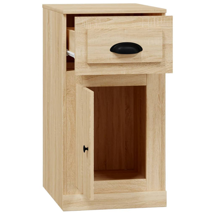 skuffeskab 40x50x75 cm konstrueret træ sonoma-eg
