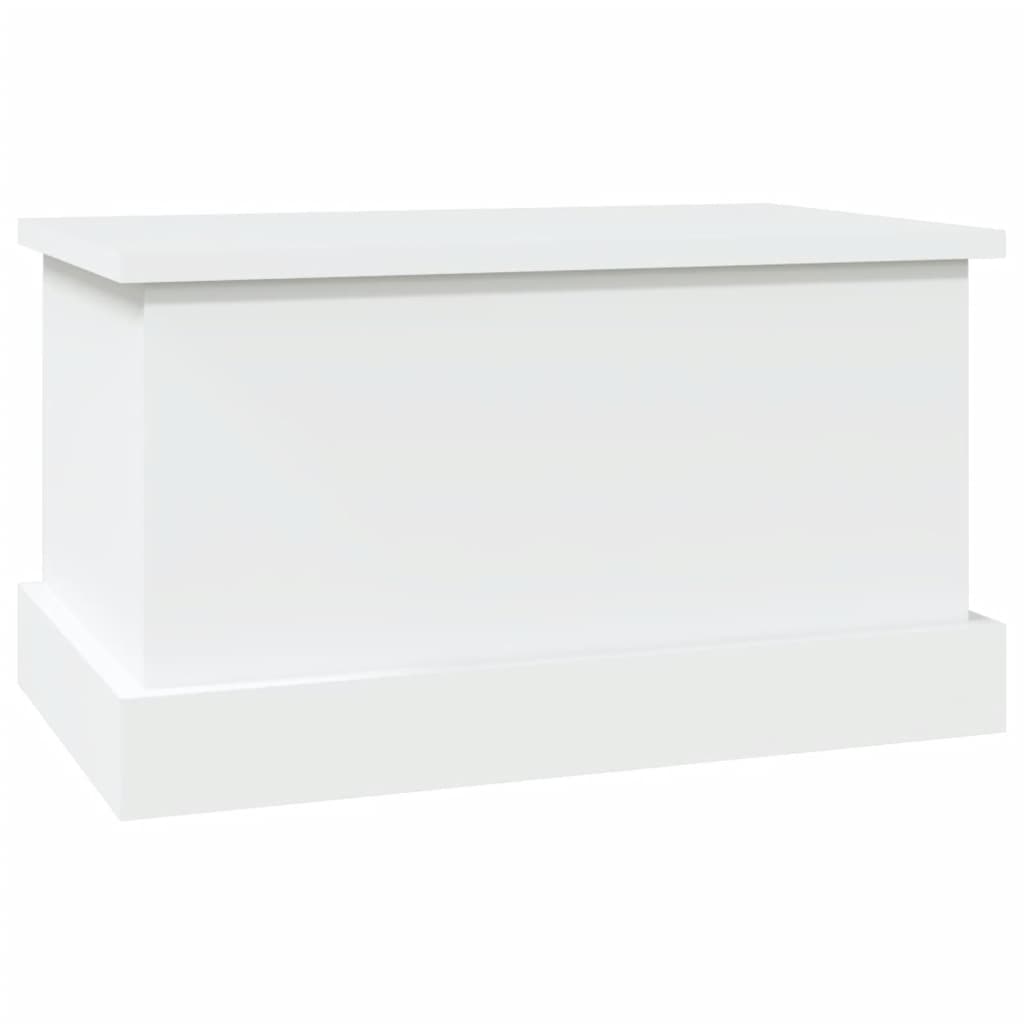 opbevaringskasse hvid 50x30x28 cm konstrueret træ