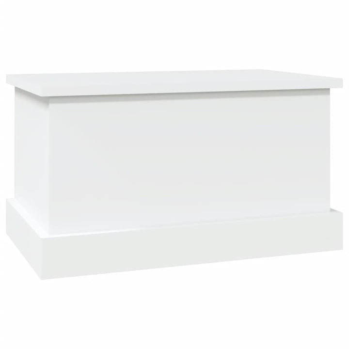 opbevaringskasse hvid 50x30x28 cm konstrueret træ