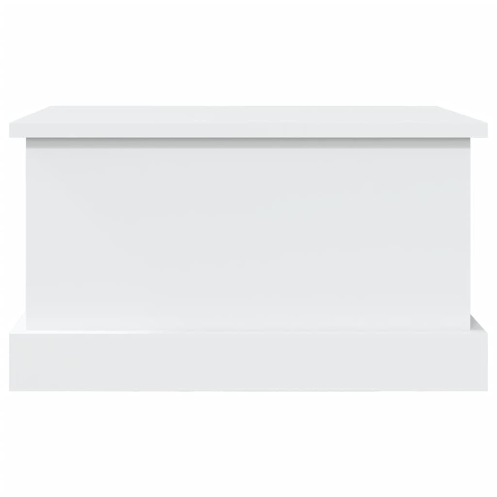opbevaringskasse hvid 50x30x28 cm konstrueret træ