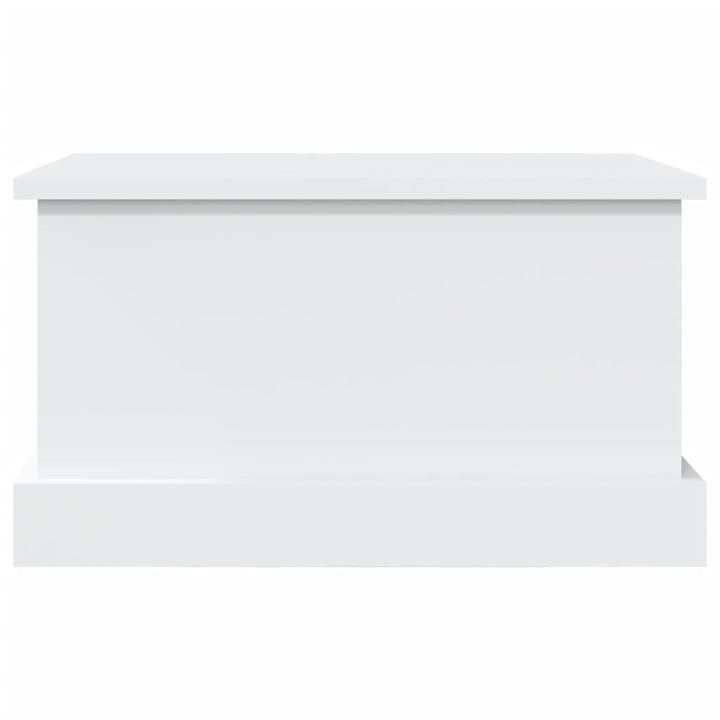 opbevaringskasse hvid 50x30x28 cm konstrueret træ