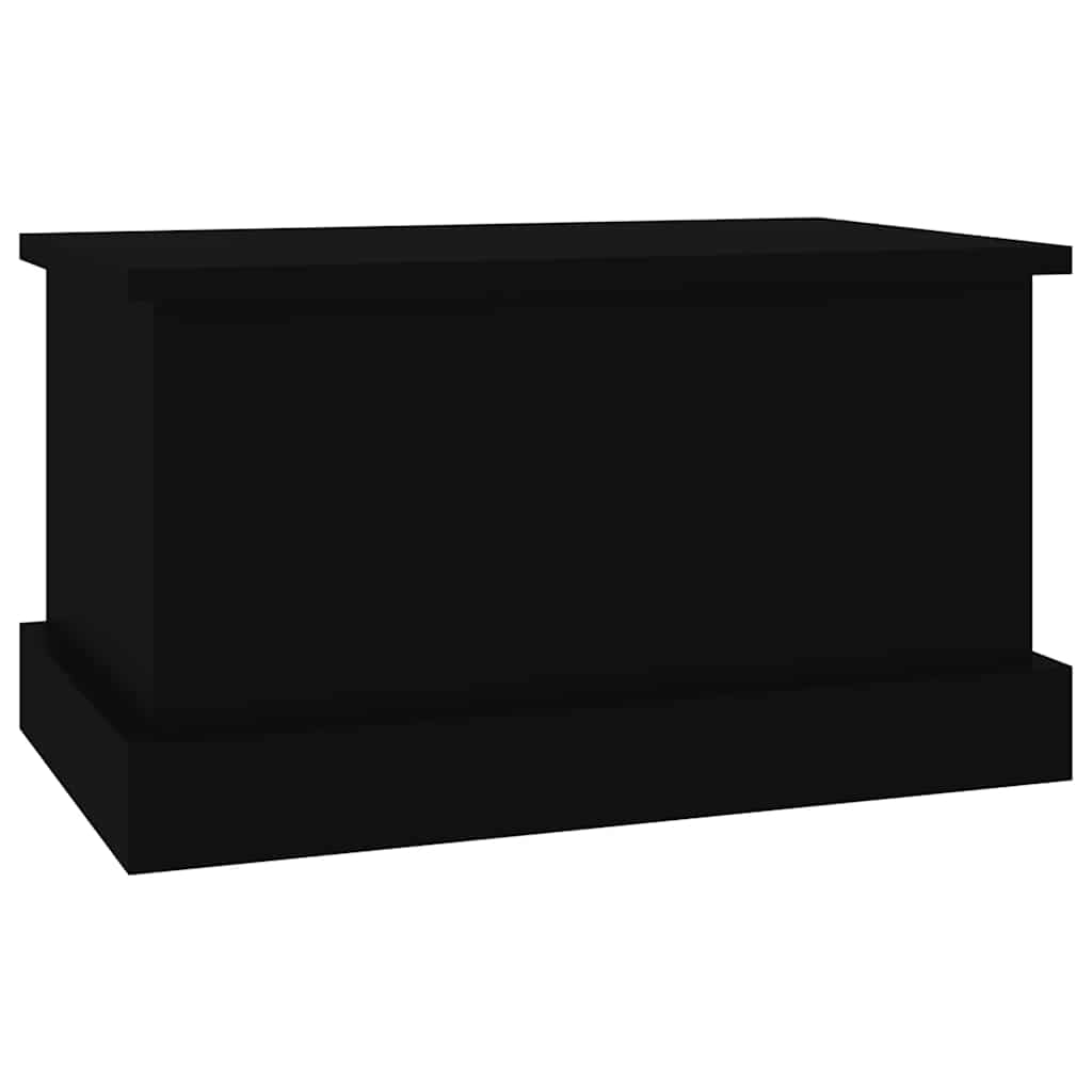 opbevaringskasse 50x30x28 cm konstrueret træ sort
