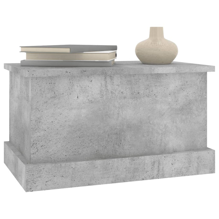 opbevaringskasse 50x30x28 cm konstrueret træ betongrå
