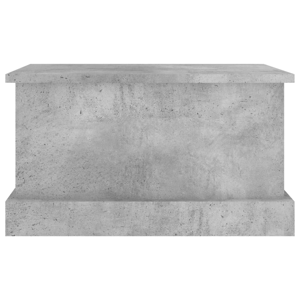 opbevaringskasse 50x30x28 cm konstrueret træ betongrå