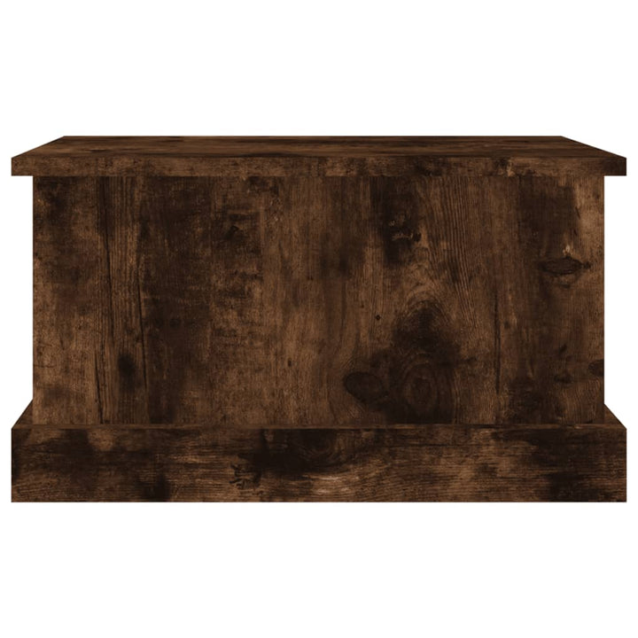 opbevaringskasse 50x30x28 cm konstrueret træ røget egetræsfarve