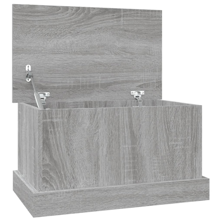 opbevaringskasse 50x30x28 cm konstrueret træ grå sonoma-eg