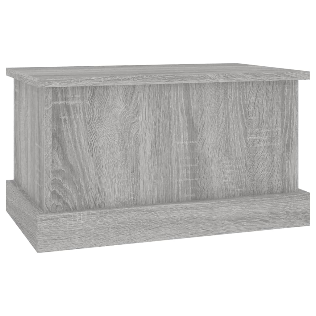opbevaringskasse 50x30x28 cm konstrueret træ grå sonoma-eg