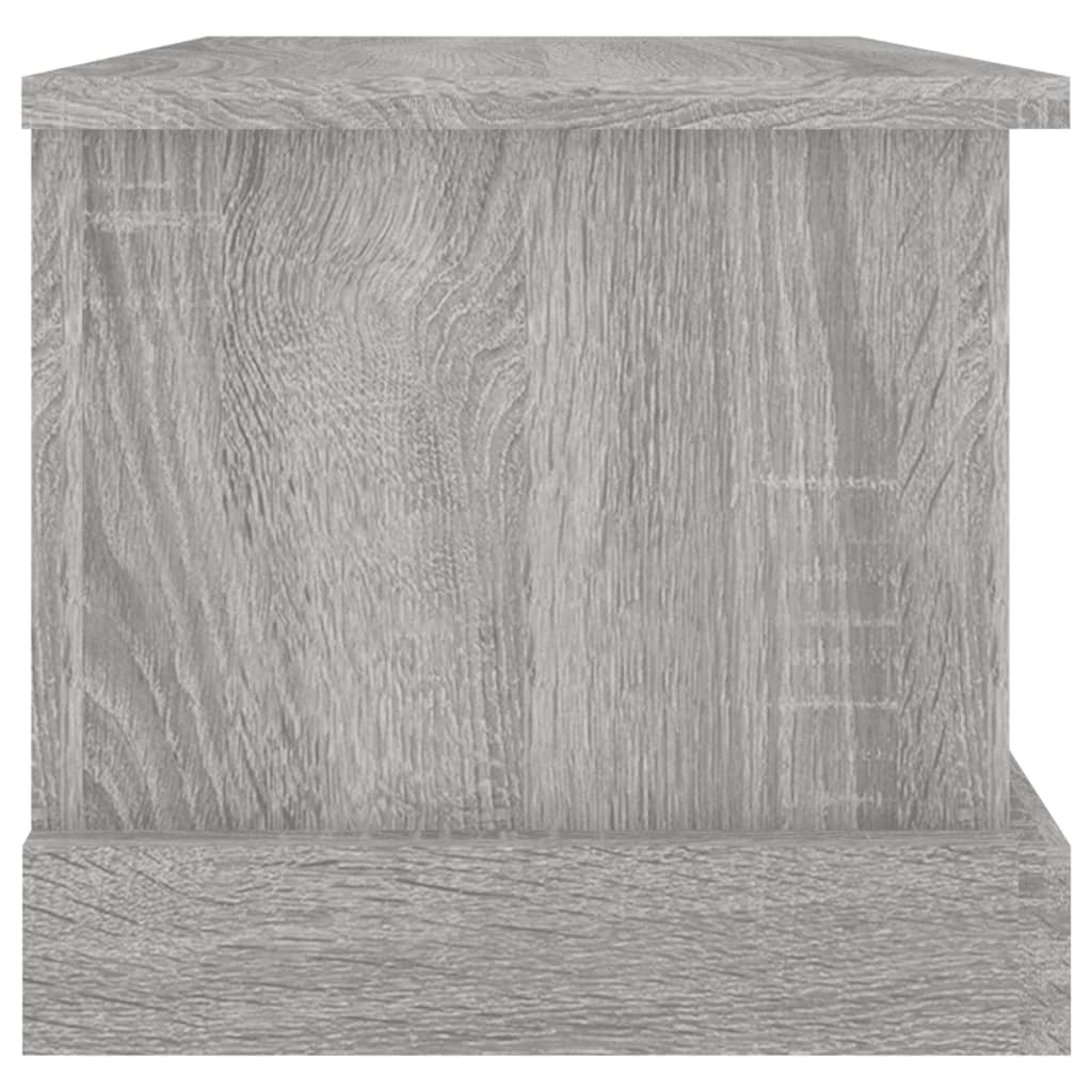 opbevaringskasse 50x30x28 cm konstrueret træ grå sonoma-eg