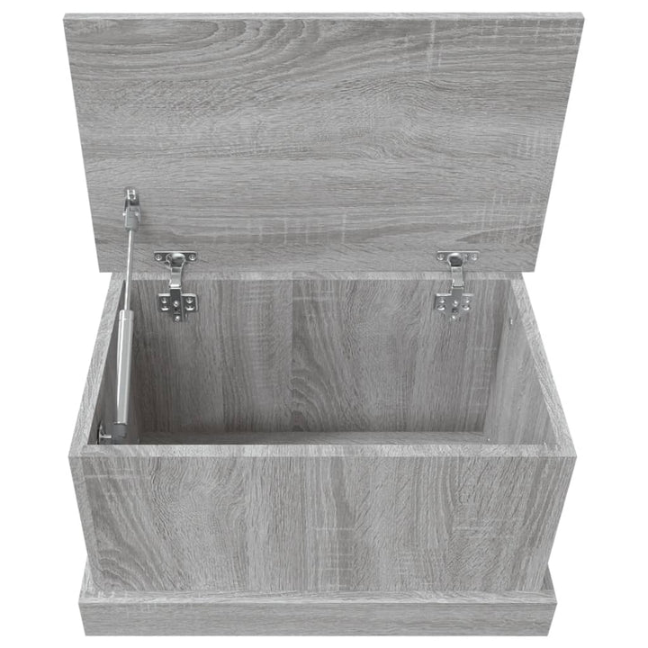 opbevaringskasse 50x30x28 cm konstrueret træ grå sonoma-eg