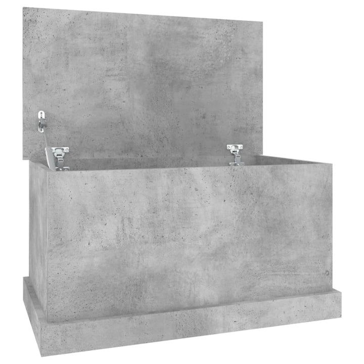 opbevaringskasse 70x40x38 cm konstrueret træ betongrå