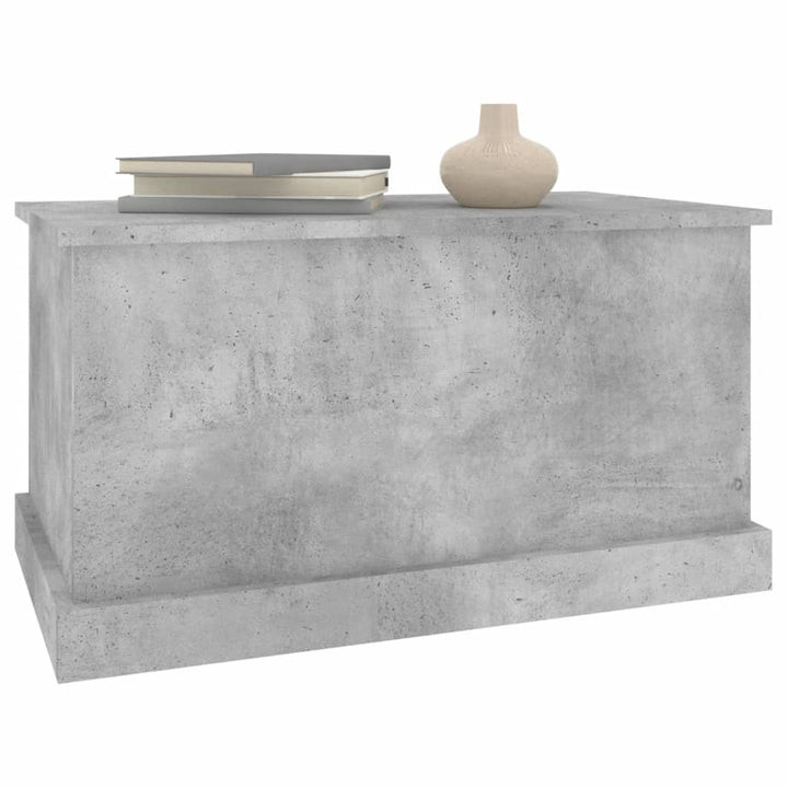 opbevaringskasse 70x40x38 cm konstrueret træ betongrå