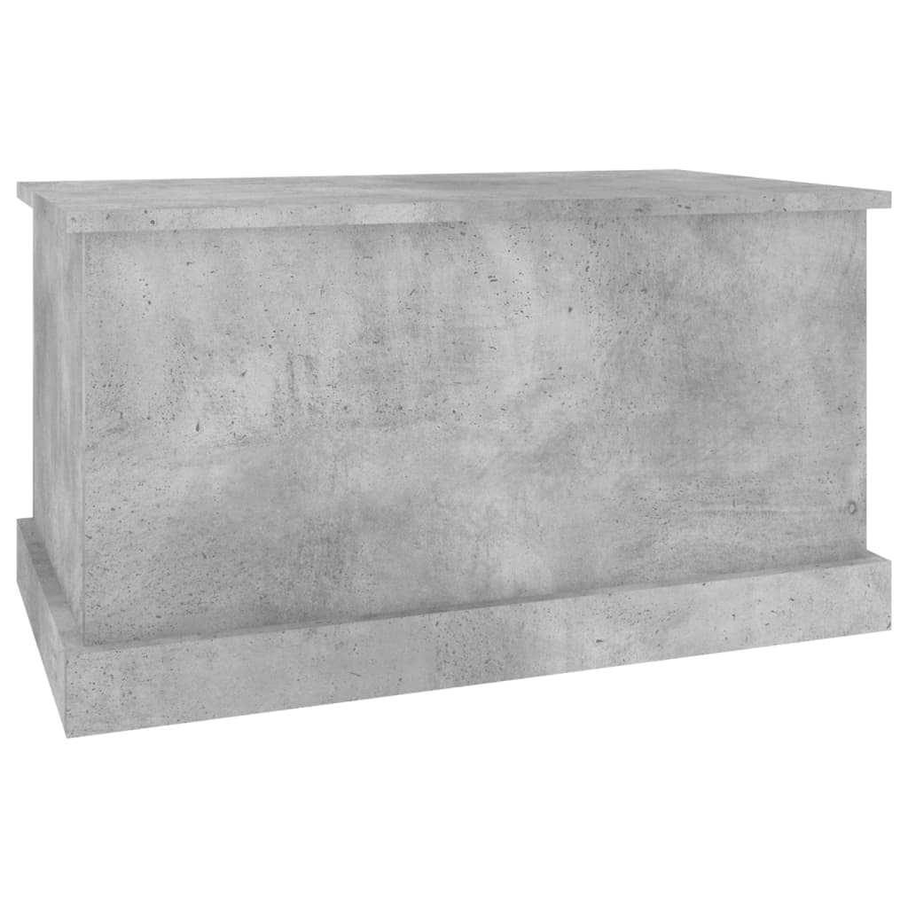 opbevaringskasse 70x40x38 cm konstrueret træ betongrå
