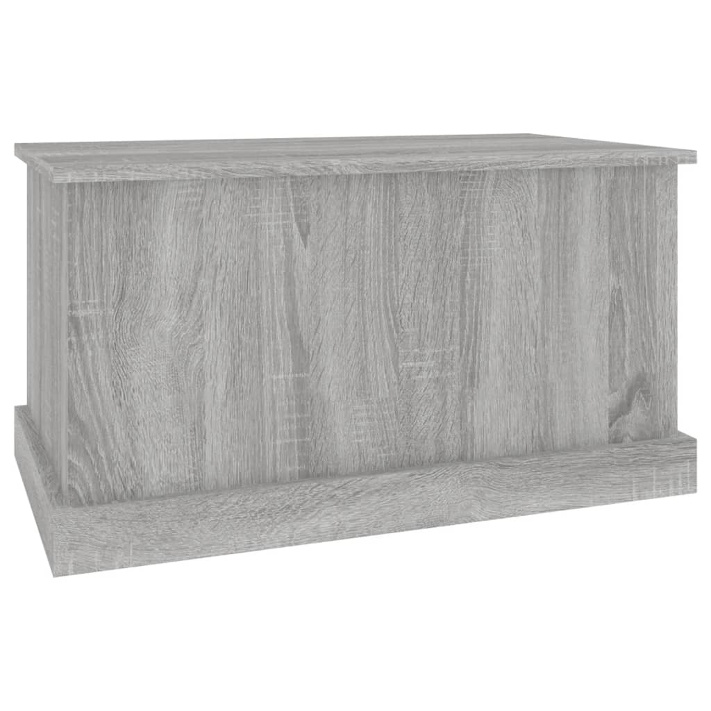 opbevaringskasse 70x40x38 cm konstrueret træ grå sonoma-eg