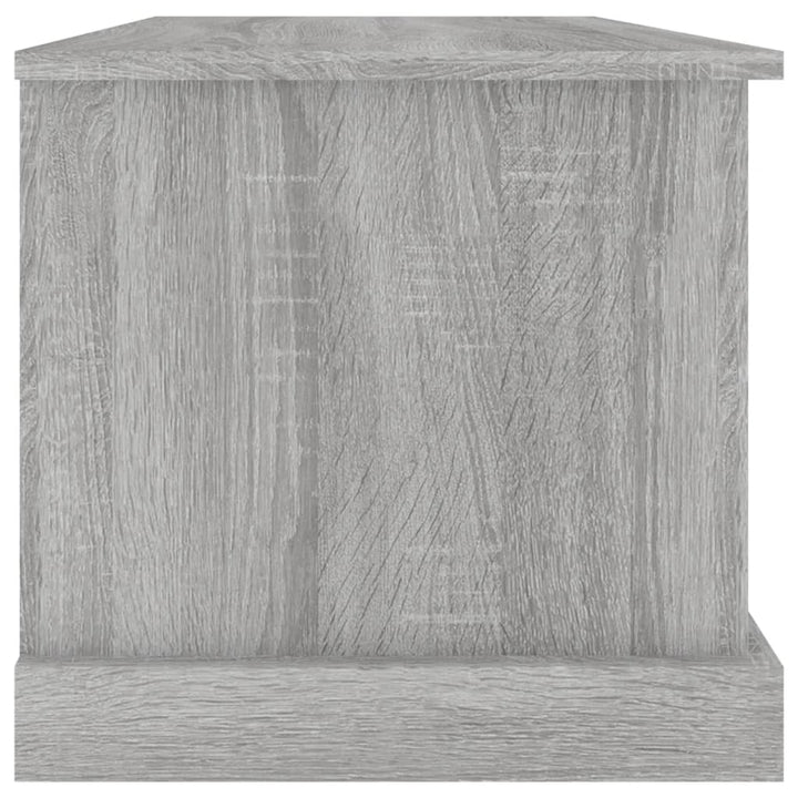 opbevaringskasse 70x40x38 cm konstrueret træ grå sonoma-eg