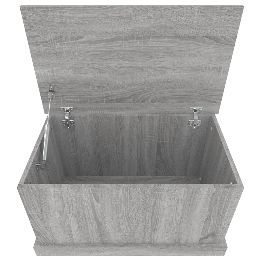 opbevaringskasse 70x40x38 cm konstrueret træ grå sonoma-eg