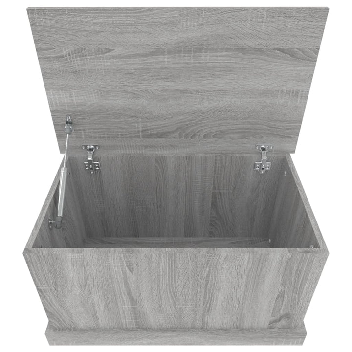 opbevaringskasse 70x40x38 cm konstrueret træ grå sonoma-eg