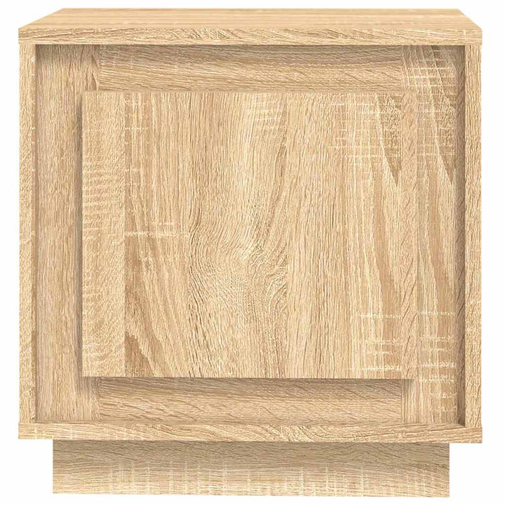 sengeborde 2 stk. 44x35x45 cm konstrueret træ sonoma-eg