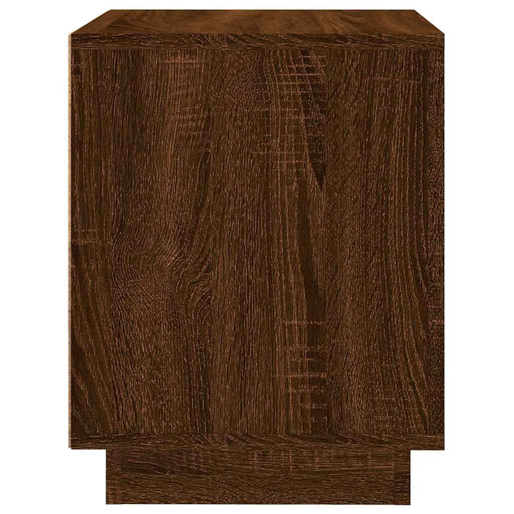 sengebord 44x35x45 cm konstrueret træ brun egetræsfarve
