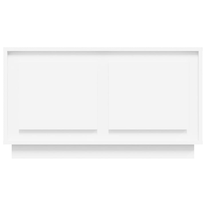 tv-bord 80x35x45 cm konstrueret træ hvid