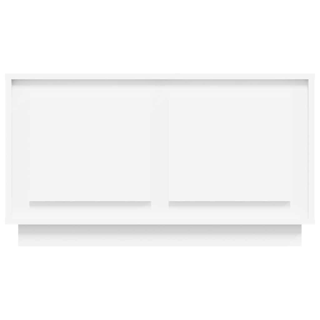 tv-bord 80x35x45 cm konstrueret træ hvid