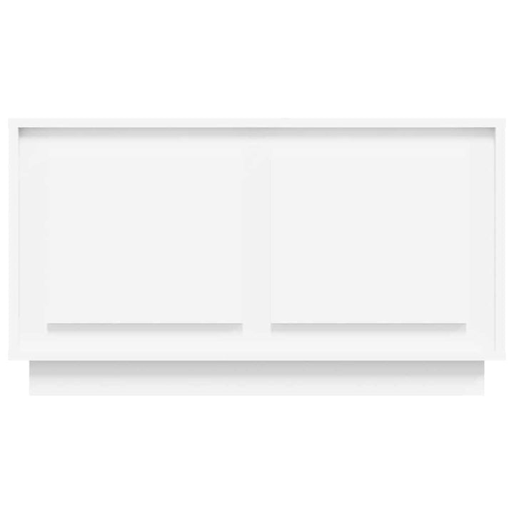 tv-bord 80x35x45 cm konstrueret træ hvid