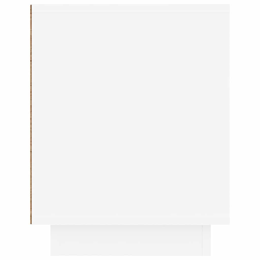 tv-bord 80x35x45 cm konstrueret træ hvid