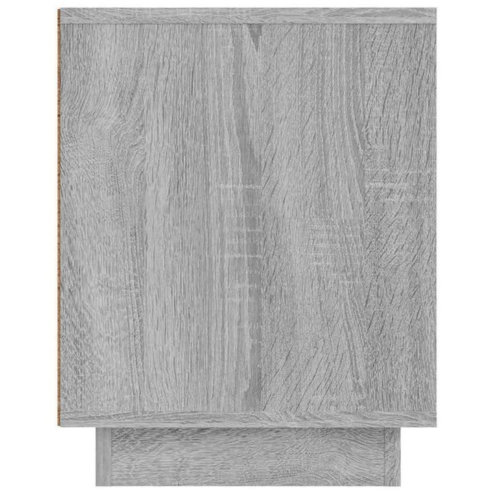 tv-bord 80x35x45 cm konstrueret træ grå sonoma-eg
