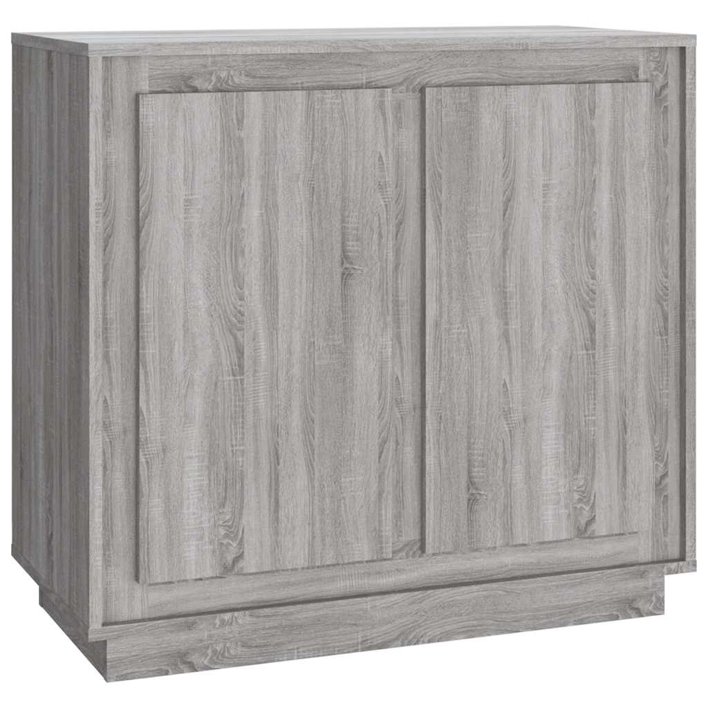 skænk 80x34x75 cm konstrueret træ grå sonoma-eg